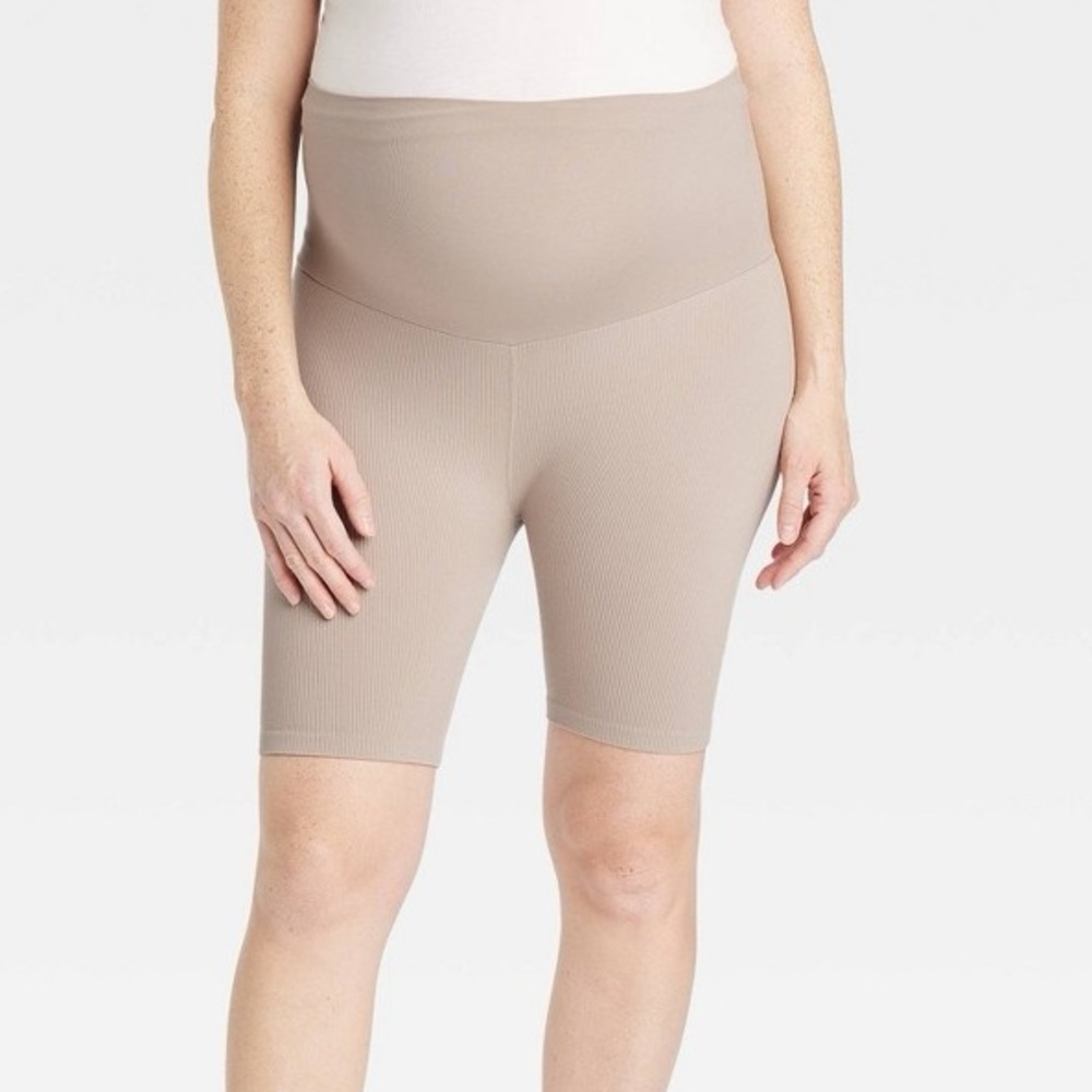 Isabel Maternity by Ingrid & Isabel Tan Bike Shorts
